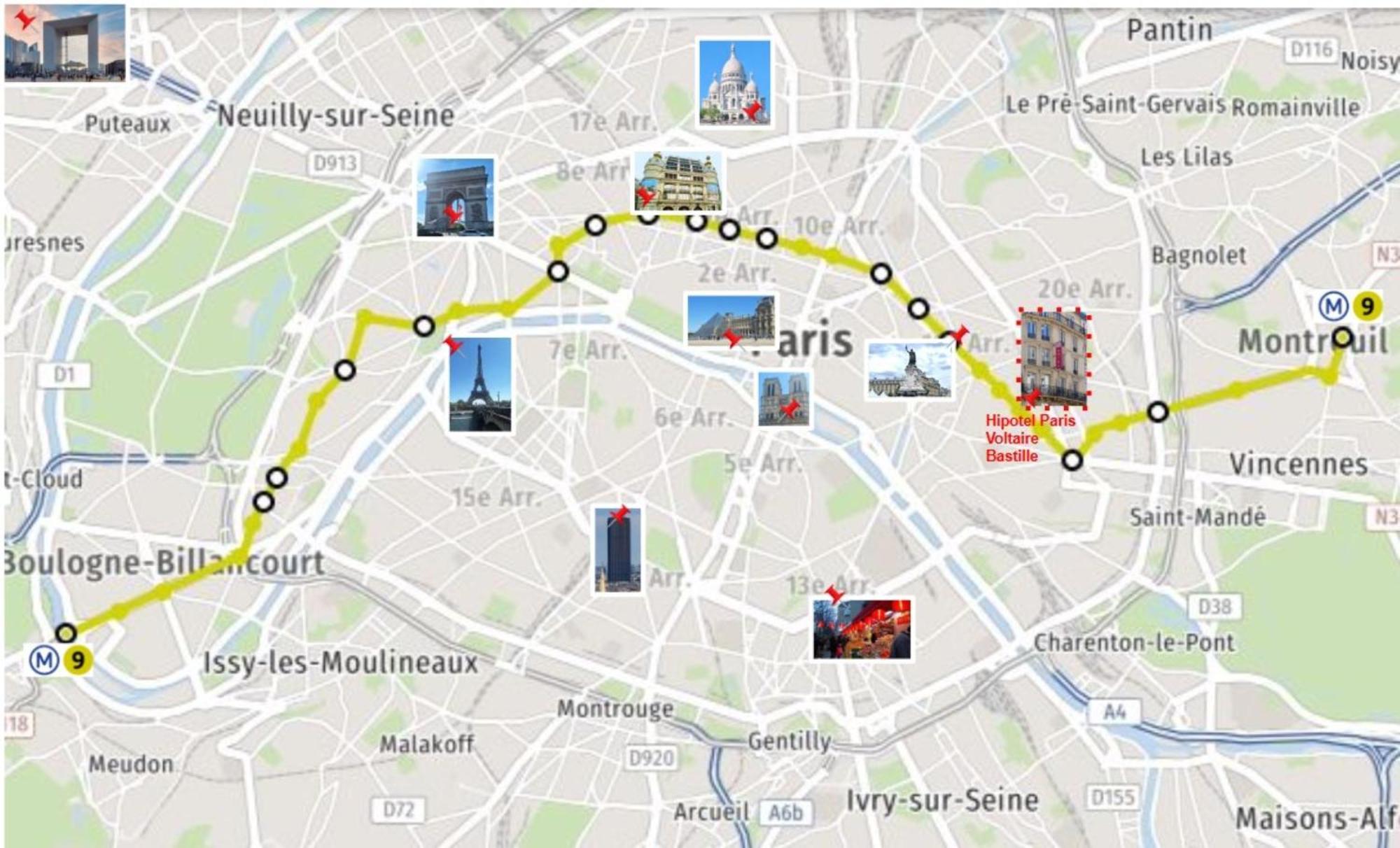 Hipotel Voltaire Bastille Hotel